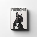 French Bulldog book cover in ivory linen — REMUS Collection coffee table book